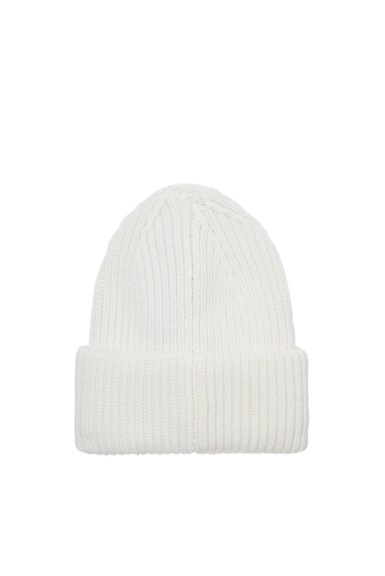 Embroidered Arrows Ribbed Beanie